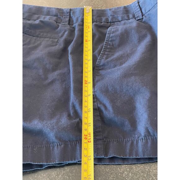 J. Crew Navy Chino shorts size 10 , 100% Cotton - Picture 5 of 7